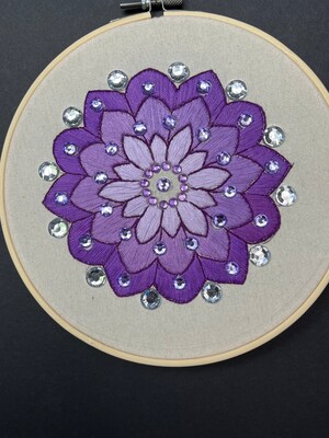 Embroidery, hand-made embroidery, beads, hand-made